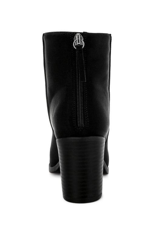 Rag Company women's black ankle boots with a zipper, ideal comfortable ankle boots for travel.