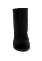 Stylish black Rag Company comfortable ankle boots for travel with a sleek design and soft texture
