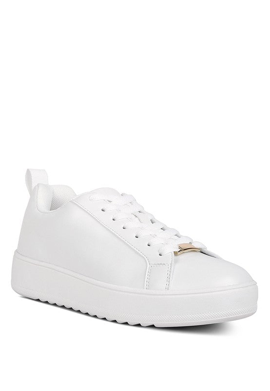 Rag Company women's white sneakers, comfortable cushiony flat walking shoes