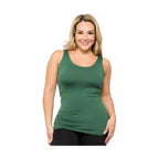 Yelete comfortable plus size tank tops in green, perfect for casual wear and layering
