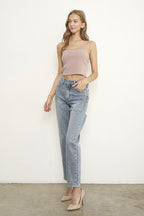 Denim Lab USA Women's Jeans in Light Wash, perfect for comfortable travel denim style
