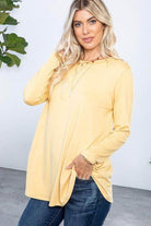 P & ROSE COLLECTION Yellow Women's Shirt as a stylish option for comfortable vacation tops