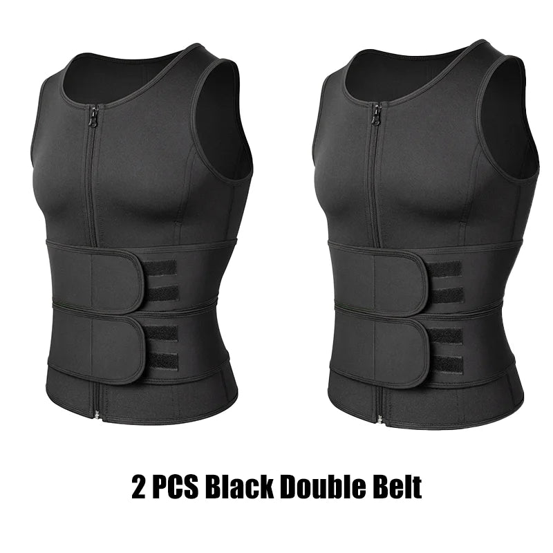 Men's black compression shirt for workout and support