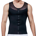 Men's black compression shirt, moisture-wicking material for workouts