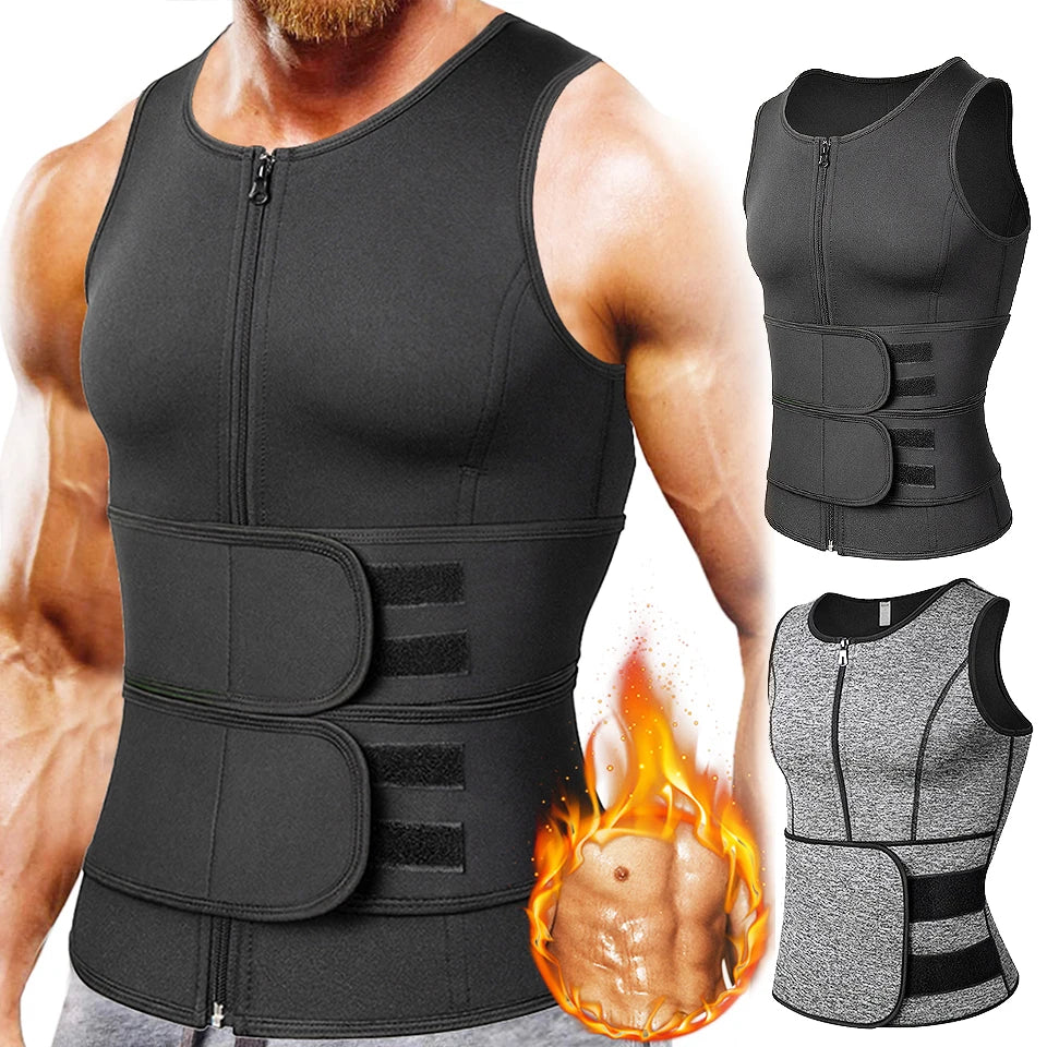 Men's compression shirt, black, neoprene, ideal for workouts