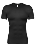 Men's black compression shirt for active performance and support