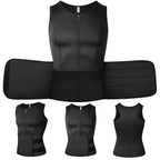 Men's black compression shirt for improved support and muscle recovery