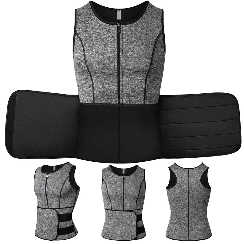 Men's gray compression shirt for athletic performance and support