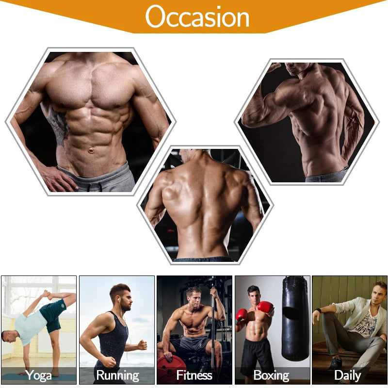 Men's compression shirt for fitness, running, and yoga in sleek design
