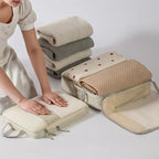 VacationGrabs compression packing cubes for travel, fabric storage solution