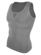 Grey compression tank top mens for workout and athletic activities