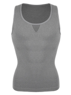 Gray compression tank top mens for athletic workouts