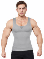Gray compression tank top mens for optimal performance and support