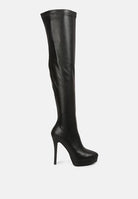 Women's Shoes - Boots Confetti Stretch Pu High Heel Long Boots