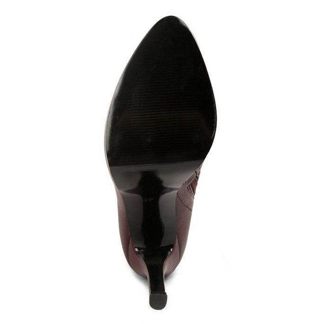 Confetti Stretch Pu High Heeled Long Boots - VacationGrabs