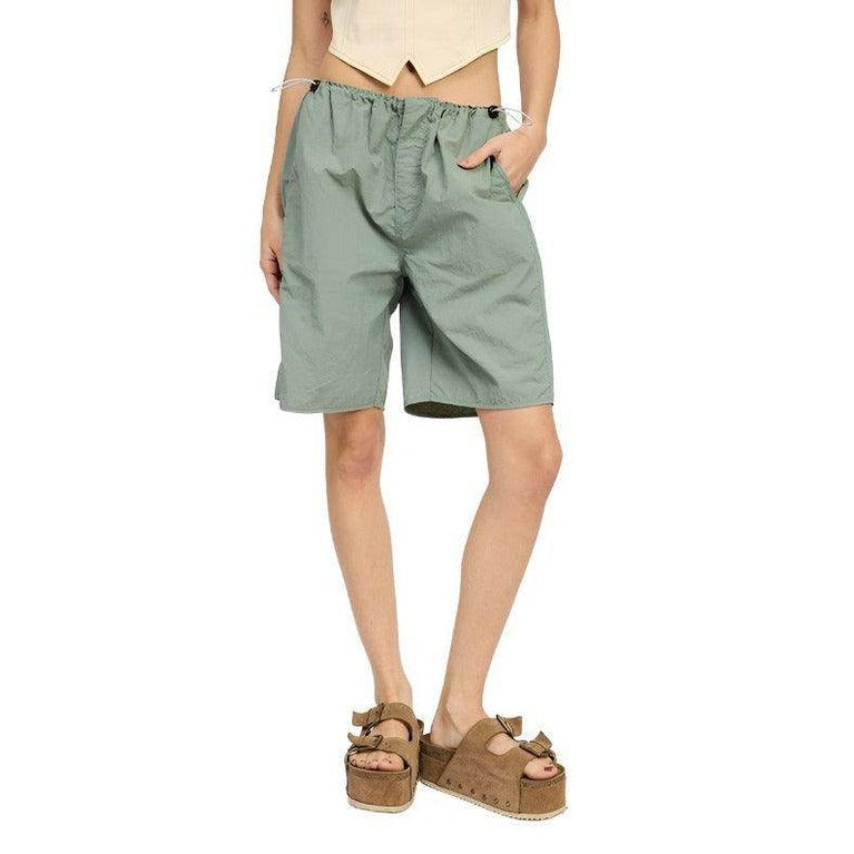 Contrasted Bermuda Shorts - VacationGrabs