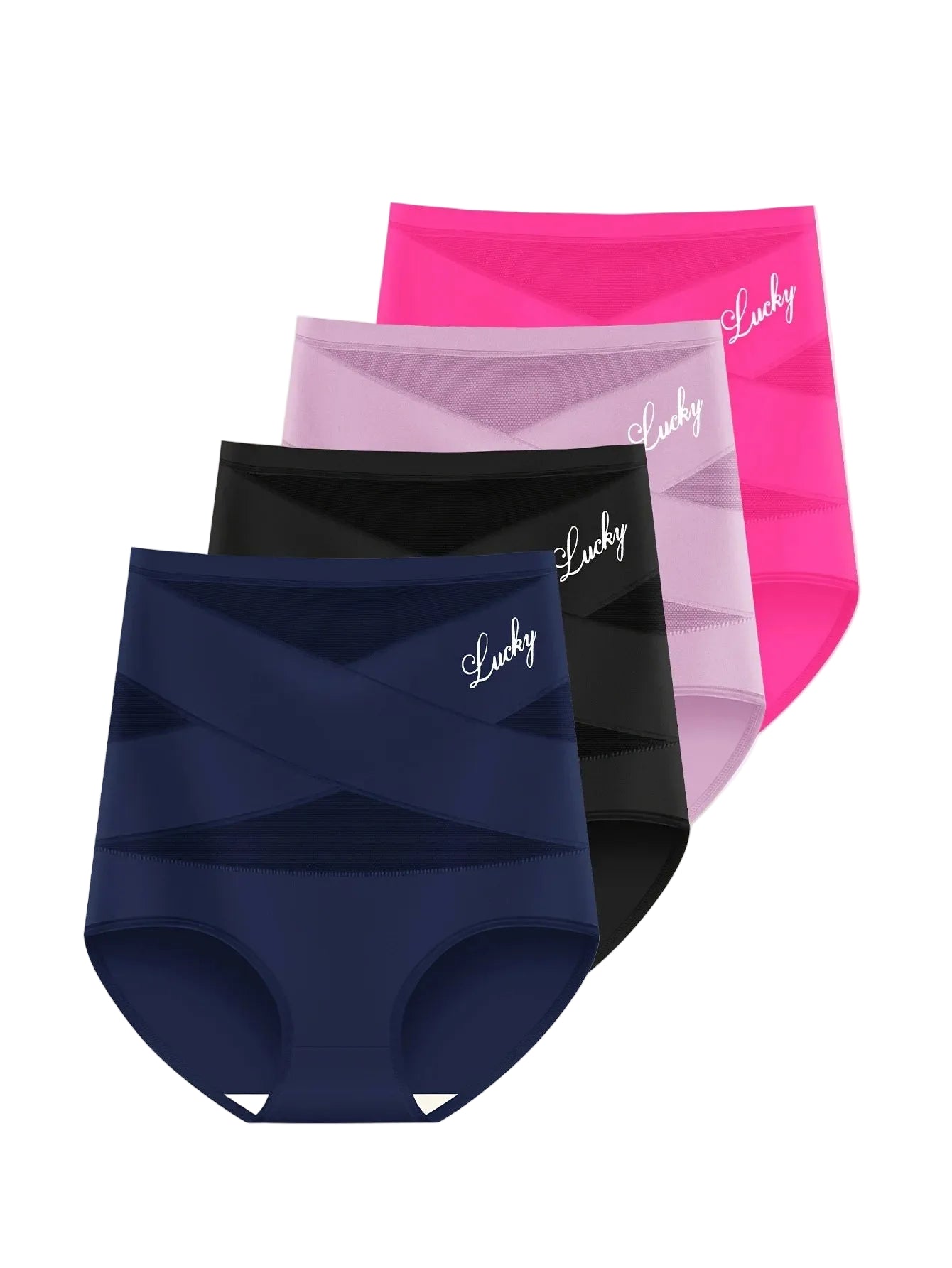 Set of control briefs with tummy control in assorted colors