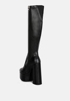 Bottes mi-mollet Coraline à talons hauts et épais