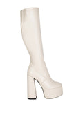 Bottes mi-mollet Coraline à talons hauts et épais