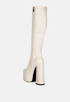 Bottes mi-mollet Coraline à talons hauts et épais