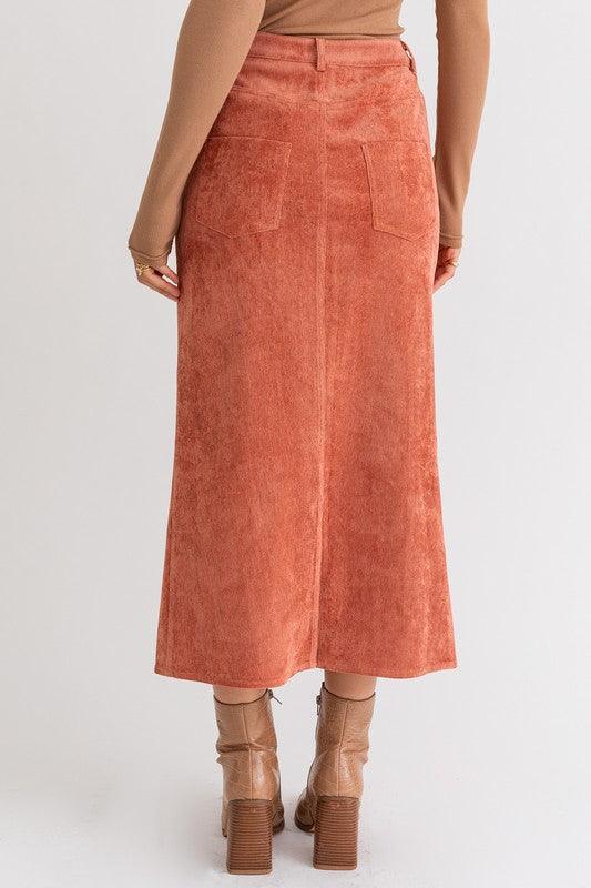 Women's Skirts Cord Maxi Skirt