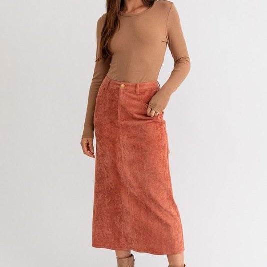 Women's Skirts Cord Maxi Skirt