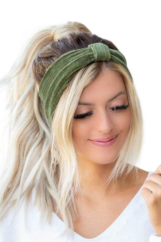 Corduroy Hair Wrap for Stylish Looks