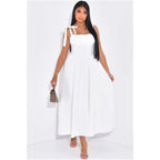 Women's white corset dress dress, perfect for summer events