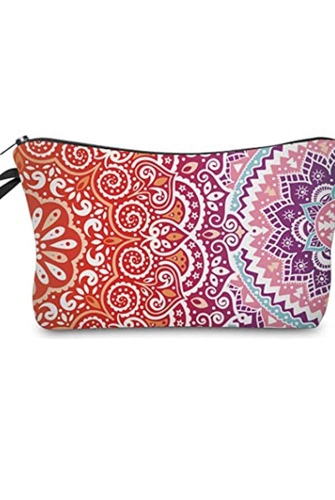 Travel Essentials - Toiletry Bags Cosmetic Bag Mandala Flower Patterns Waterproof Makeup Pouch