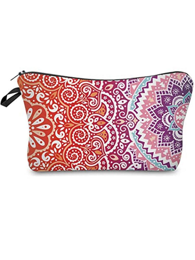 Travel Essentials - Toiletry Bags Cosmetic Bag Mandala Flower Patterns Waterproof Makeup Pouch