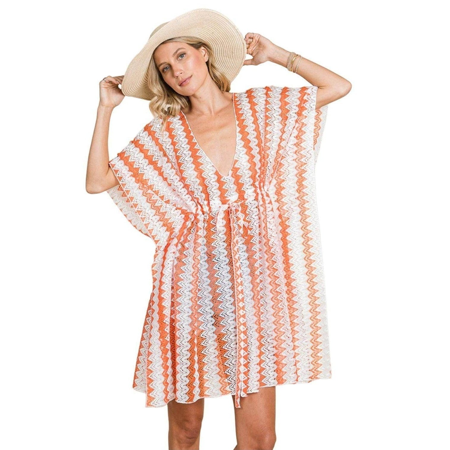 Cotton Bleu by Nu Label Multi Crochet Lace Cover Up - VacationGrabs