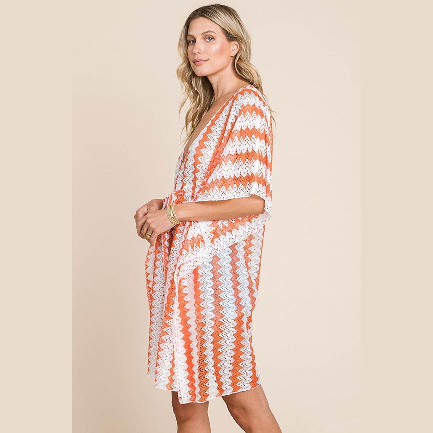Cotton Bleu by Nu Label Multi Crochet Lace Cover Up - VacationGrabs