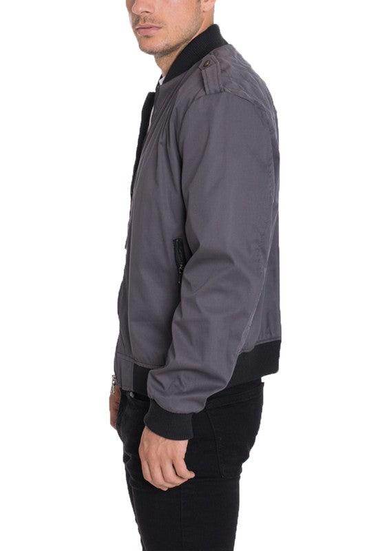 Cotton Casual Bomber Jacket - VacationGrabs