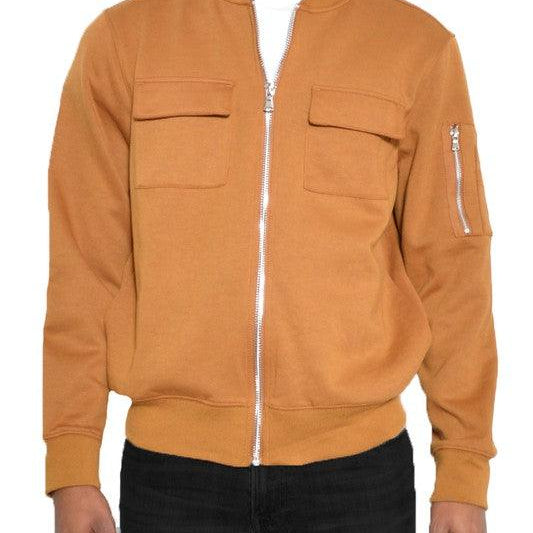Men's Jackets Cotton Zip Up Light Weight Jacket