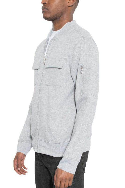 Cotton Zip Up Light Weight Jacket Mens - VacationGrabs