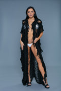 Women's black cover-up for truck bed, perfect for beach days