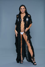 Women's black cover-up for truck bed, perfect for beach days