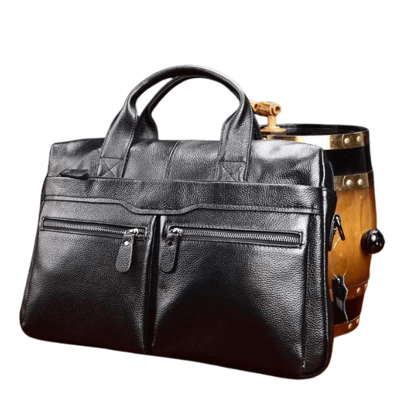 Luggage & Bags - Briefcases Small Genuine Leather Travel-Friendly Briefcase Messenger Bag