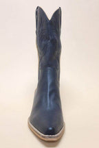Women's navy cowboy western boots for casual or country outings