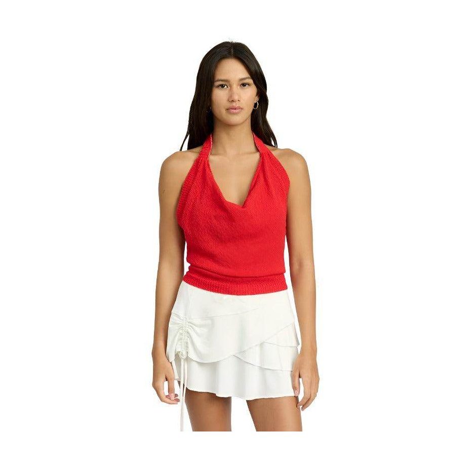 Cowl Neck Halter Top - VacationGrabs