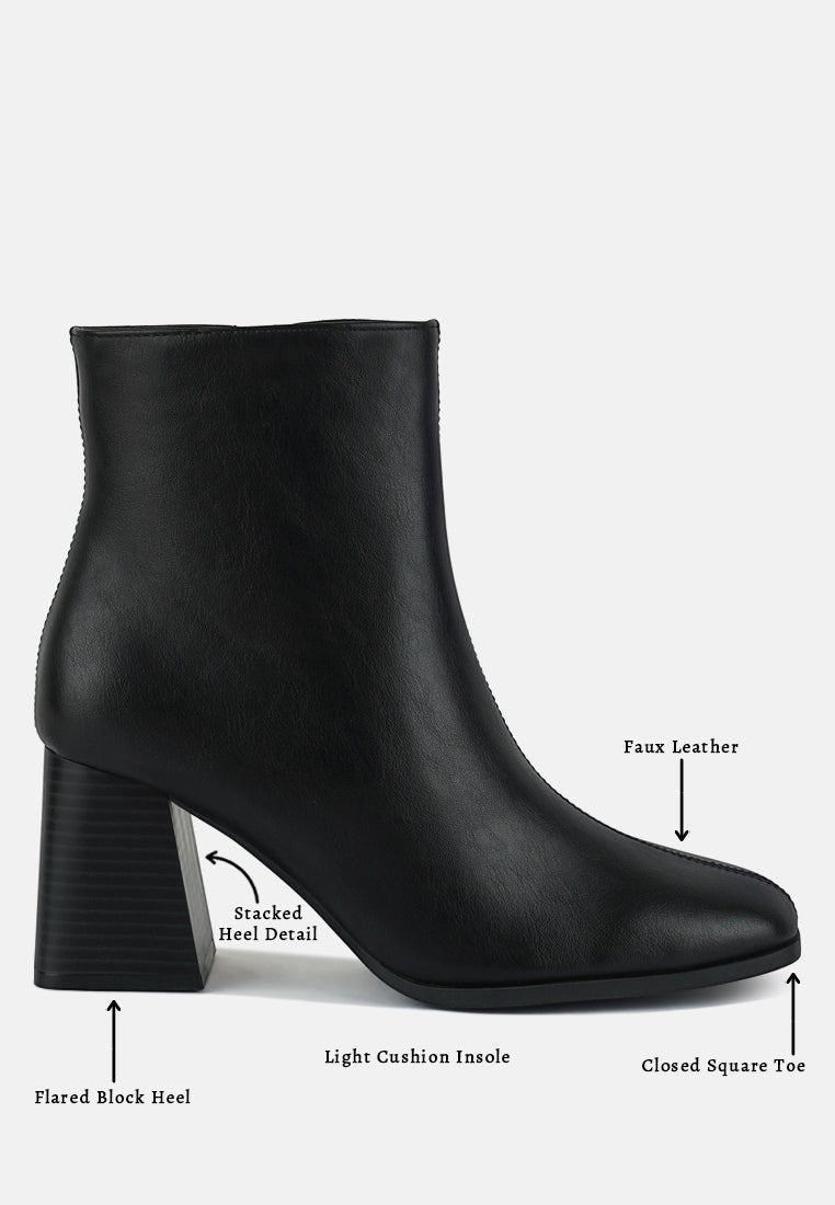 Bottines Chelsea à talons blocs et découpes Cox