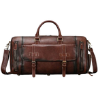 Crazy Horse Leather Duffle – Large Capacity Travel Weekender