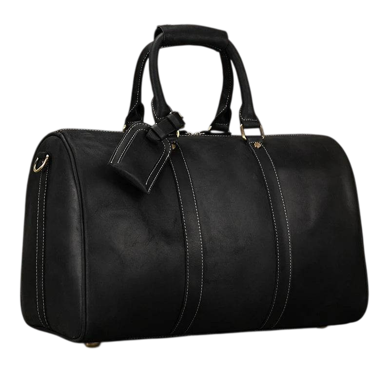Crazy Horse Leather Men’s Travel Bag Duffle for Women & Men