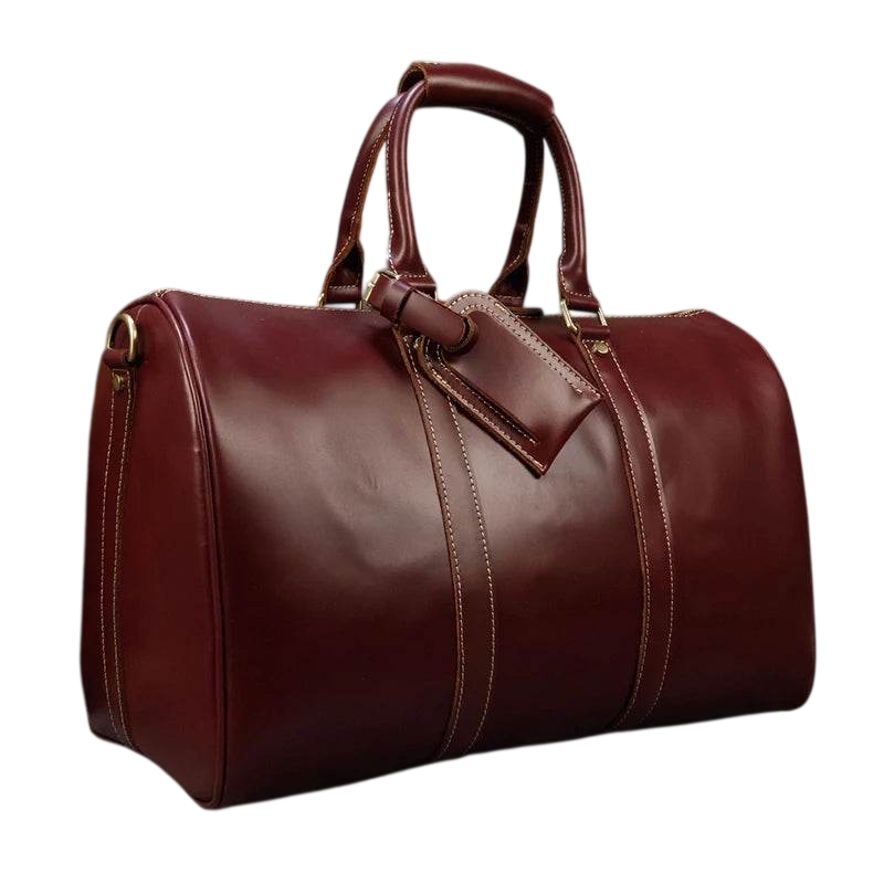 Crazy Horse Leather Men’s Travel Bag Duffle for Women & Men