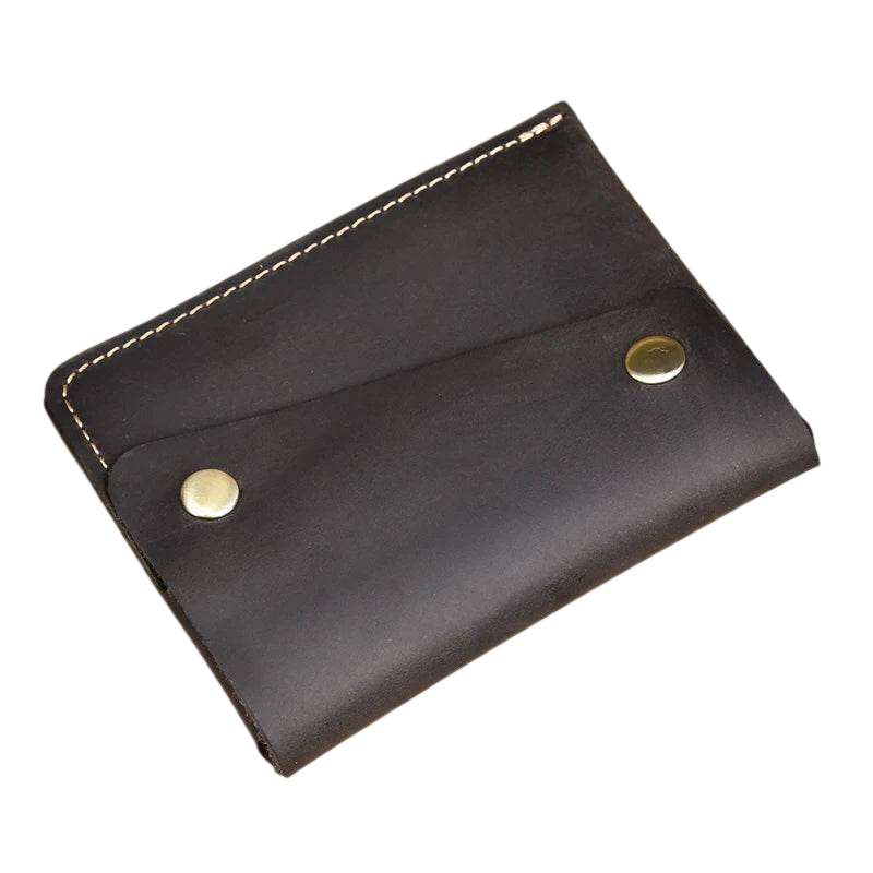 Crazy Horse Leather Wallet High Quality Slim Cardholder