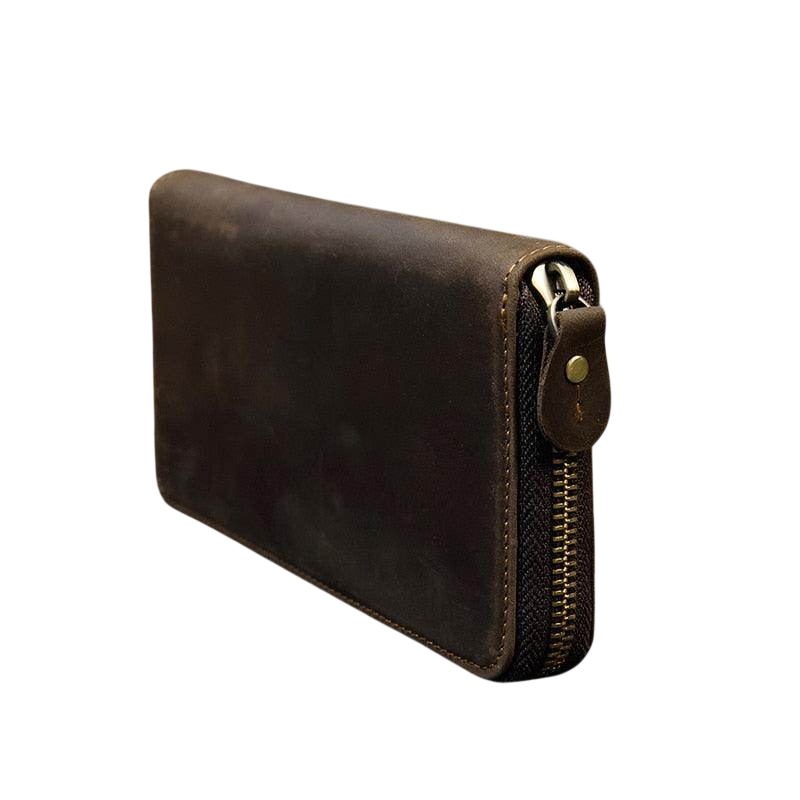 VacationGrabs Cartera de cuero Crazy Horse - Elegante y