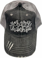 Women's Accessories - Hats Crazy Thankful Embroidered Trucker Hat