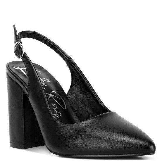 Women's Shoes - Sandals Creidne Block Heel Pointed Toe Sandals