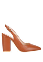 Creidne Block Heel Pointed Toe Sandals