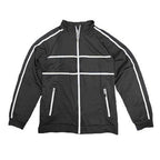 Criss Cross Tape Stripe Track Jacket - VacationGrabs